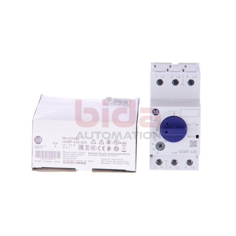 Allen Bradley 140MP-A3E-B25 (00191326954471) Motorschutzschalter / Motor Protection Switch