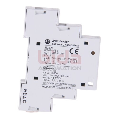 Allen-Bradley 140A-C-ASA02 (10781180125956) Hilfsschalterblock / Auxiliary Switch Block
