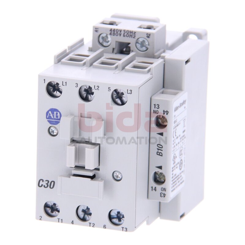 Allen-Bradley 100-C30B10 (10662468627358) Leistungssch&uuml;tz / Power Contactor 480V 440V