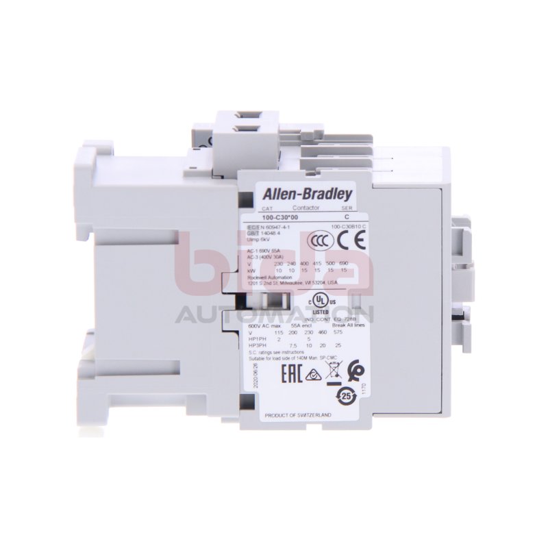 Allen-Bradley 100-C30B10 (10662468627358) Leistungssch&uuml;tz / Power Contactor 480V 440V