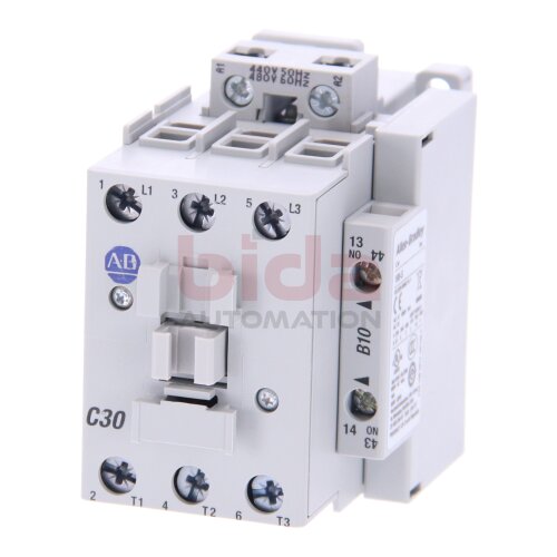 Allen-Bradley 100-C30B10 (10662468627358) Leistungssch&uuml;tz / Power Contactor 480V 440V