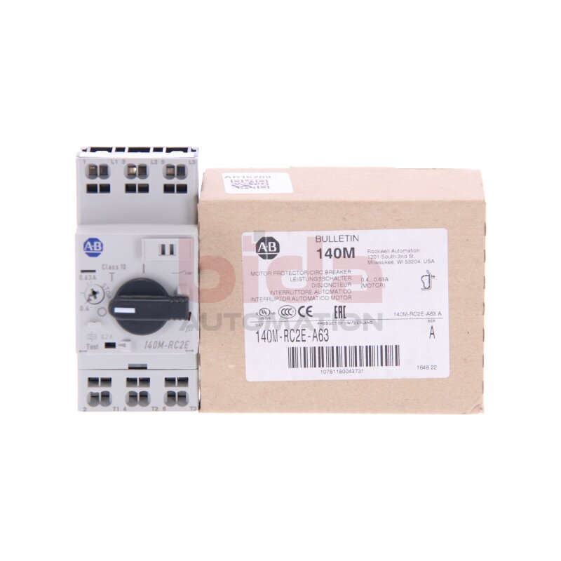 Allen Bradley 140M-RC2E-A63 (10781180043731) Leistungsschalter / Circuit Breaker