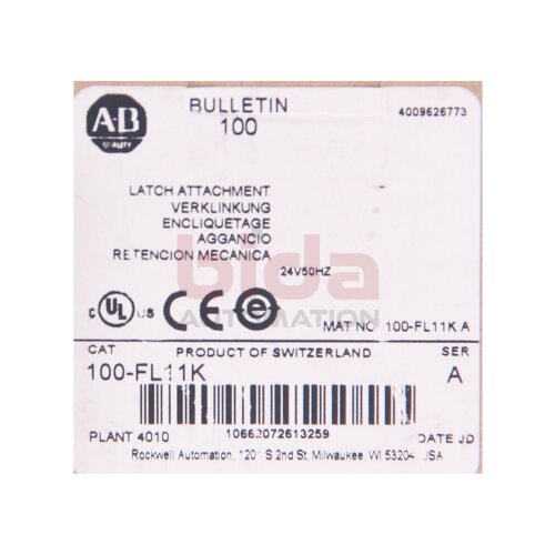 Allen-Bradley 100-FL11K (10662072613259) Verklingung / Latch attachment 24V