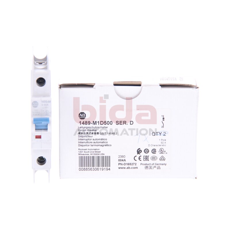 Allen-Bradley 1489-M1D500 (00885630619194) Leitungsschutzschalter / Circuit Breaker  240V
