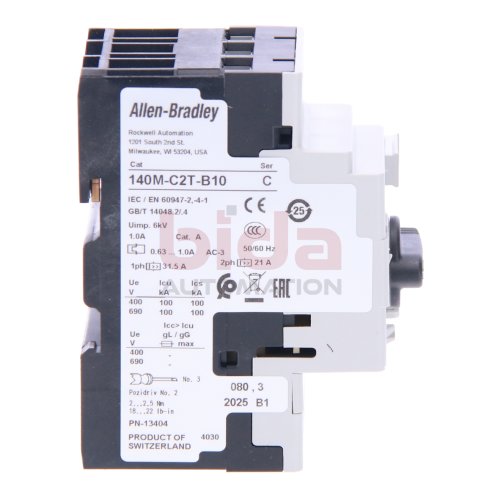 Allen-Bradley 140M-C2T-B10 (10662468964774) Leitungsschutzschalter / Circuit Breaker 1,0A