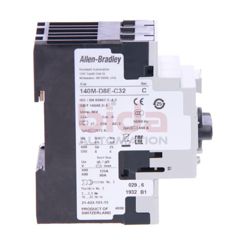 Allen-Bradley 140M-D8E-C32 (10885630063826) Leistungsschalter / Circuit Breaker  32A