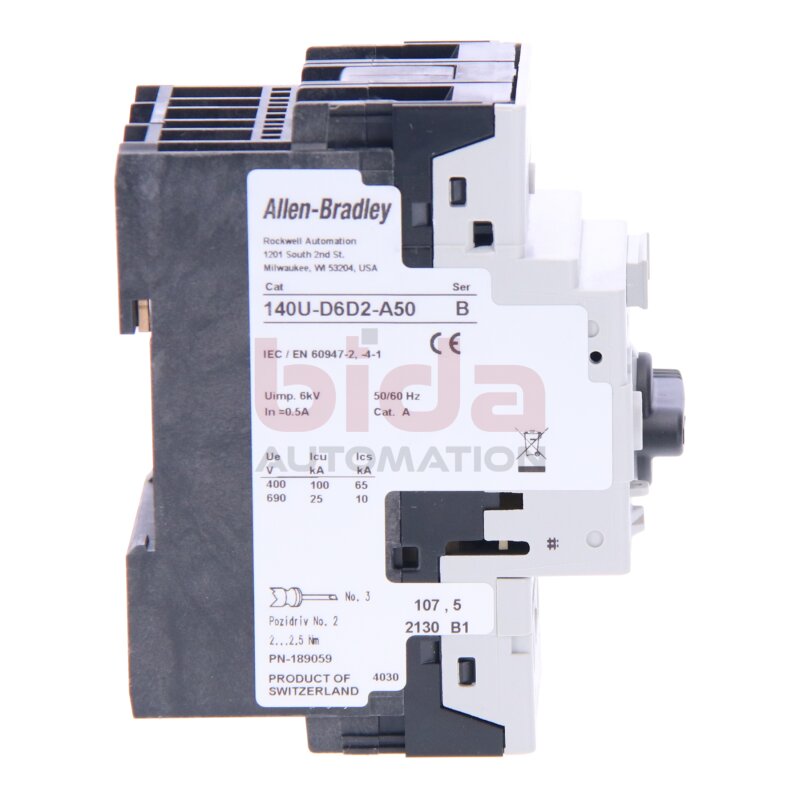 Allen Bradley 140U-D6D2-A50 (10885630141746) Leitungsschutzschalter / Circuit Breaker