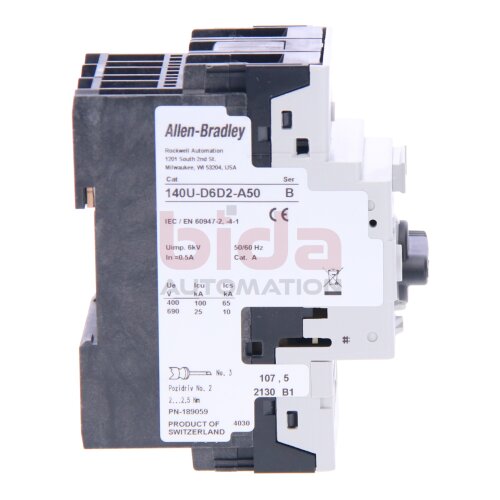 Allen Bradley 140U-D6D2-A50 (10885630141746) Leitungsschutzschalter / Circuit Breaker