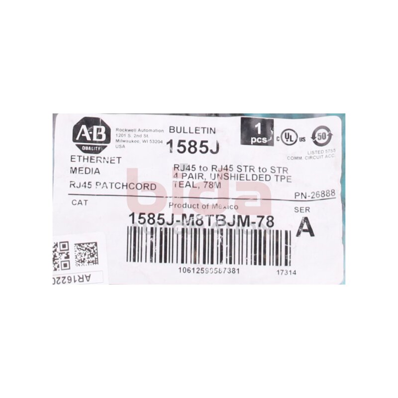 Allen-Bradley 1585J-M8TBJM-78 (10612598587381) Patchcord / Verbindungskabel
