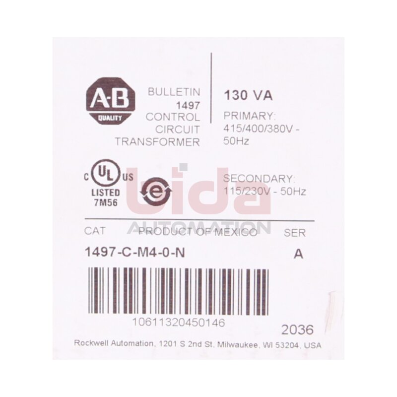 Allen-Bradley 1497-C-M4-0-N (10611320450146) Control Circiut Contoller 415/400/380V