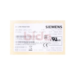 Siemens 6SL3203-0CE21-8AA0 / 6SL3 203-0CE21-8AA0...