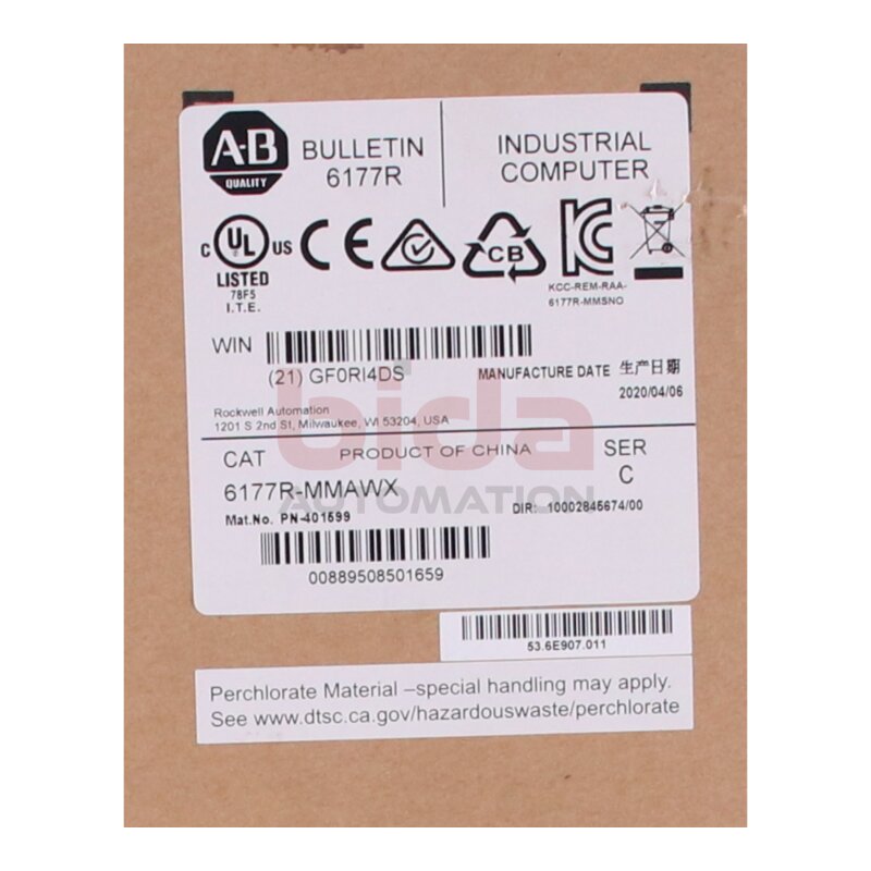 Allen-Bradley 6177R-MMAWX (00889508501659) Industrial Computer
