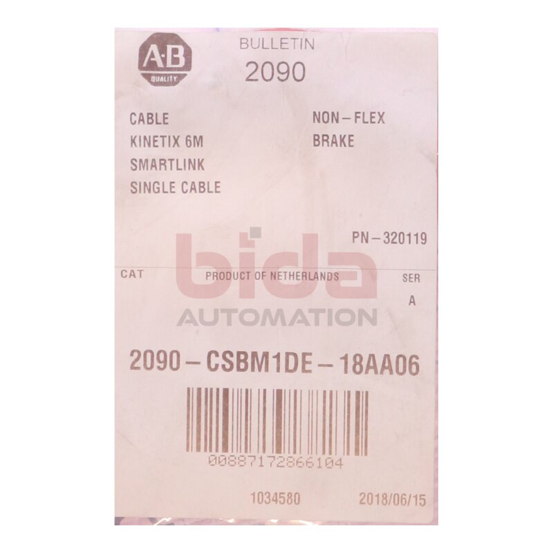Allen-Bradley 2090-CSBM1DE-18AA06 (00887172866104) Kabel / Cable