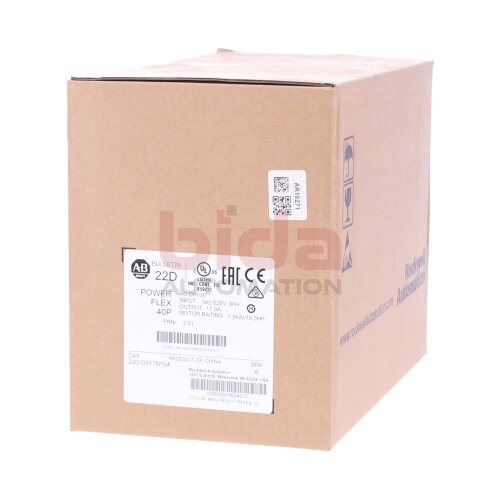 Allen-Bradley 22D-D017N104 (00820919654237) Frequenzumrichter / Frequency Converter Power Flex