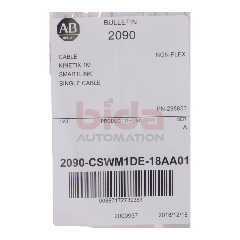 Allen-Bradley 2090-CSWM1DE-18AA01 (00887172739361) Kabel / Cable 1M