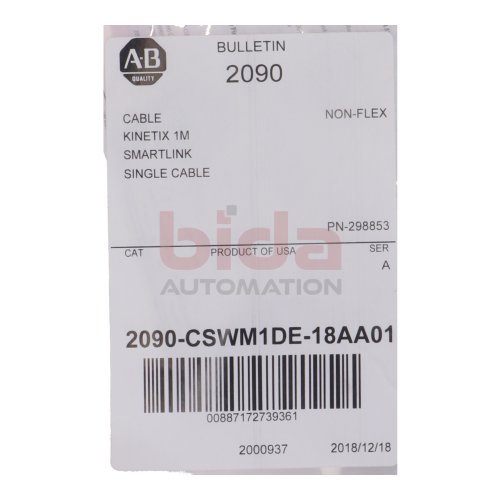 Allen-Bradley 2090-CSWM1DE-18AA01 (00887172739361) Kabel / Cable 1M
