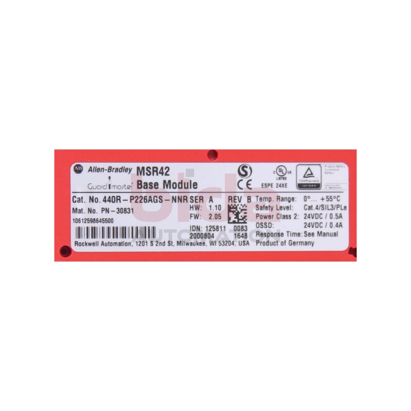 Allen Bradley 440R-P226AGS-NNR (10612598645500) Sicherheitsrelais / Safety 24VDC Relay