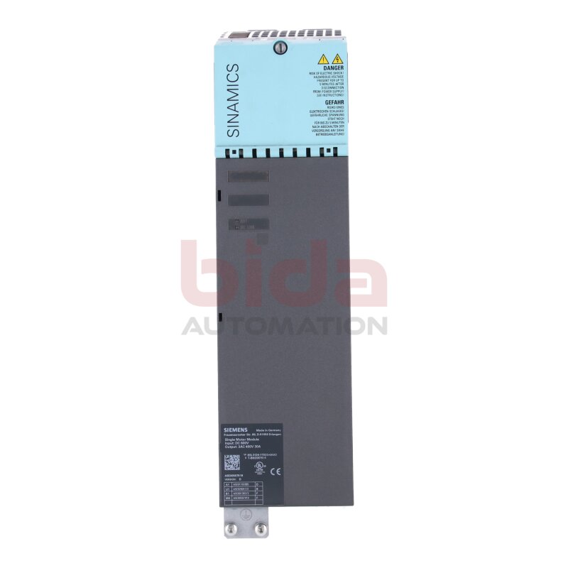 Siemens 6SL3120-1TE23-0AA3 / 6SL3 120-1TE23-0AA3 Single Motor-Module 600VDC 400VAC 30A