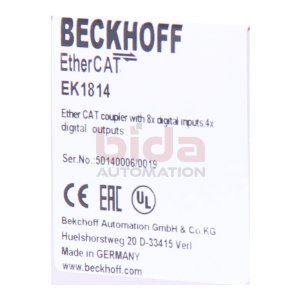 Beckhoff EK1814  EtherCAT-Koppler mit integrierten...