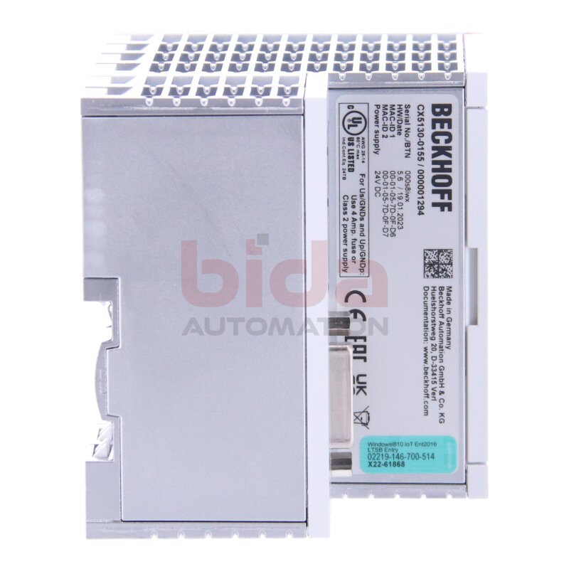 Beckhoff CX5130-0155-000001294 (247443) CX5130-0155 CPU 24VDC