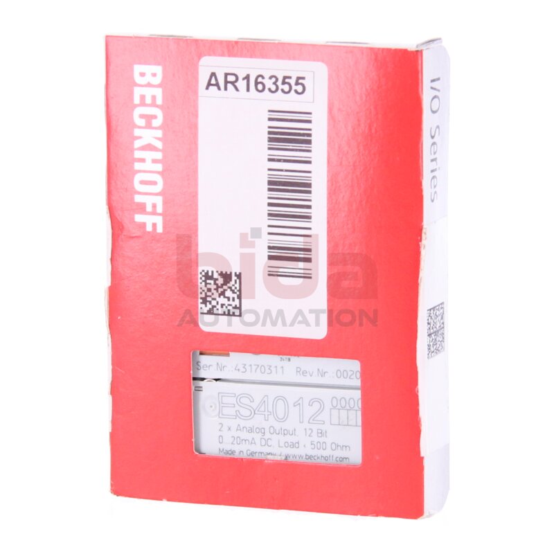 Beckhoff ES4012 EtherCAT-Klemme, 2-Kanal-Analog-Ausgang