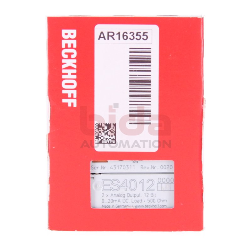 Beckhoff ES4012 EtherCAT-Klemme, 2-Kanal-Analog-Ausgang