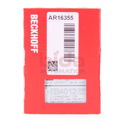 Beckhoff ES4012 EtherCAT-Klemme, 2-Kanal-Analog-Ausgang