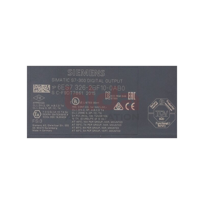 Siemens 6ES7326-2BF10-0AB0 / 6ES7 326-2BF10-0AB0 SIMATIC S7,Digitalausgabe / digital edition