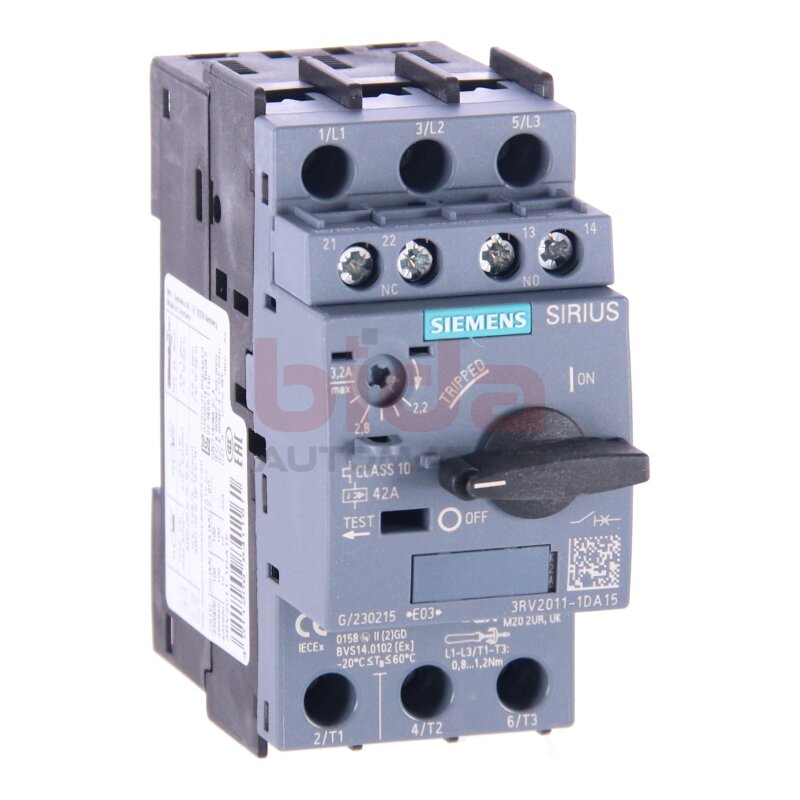 Siemens 3RV2011-1DA15 / 3RV2 011-1DA15 Leistungsschalter / Circuit Breaker 42A