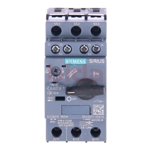 Siemens 3RV2011-1DA15 / 3RV2 011-1DA15 Leistungsschalter / Circuit Breaker 42A