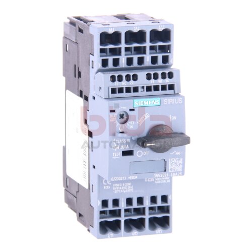Siemens 3RV2021-4BA25 / 3RV2 021-4BA25 Leistungsschalter / Circuit Breaker 20A