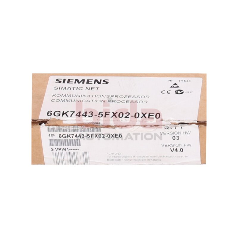 Siemens 6GK7 443-5FX02-0XE0 / 6GK7443-5FX02-0XE0 Kommunikationsprozessor / Communication processor