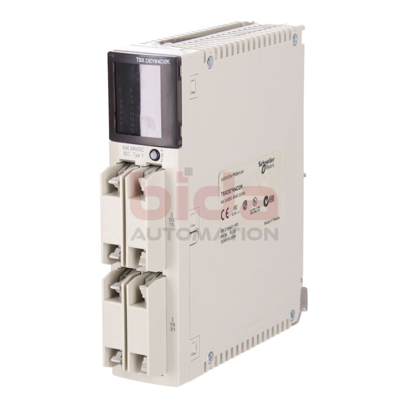 Schneider TSXDEY64D2K Diskretes Eingangsmodul Modicon Premium, 64 I 24 V DC