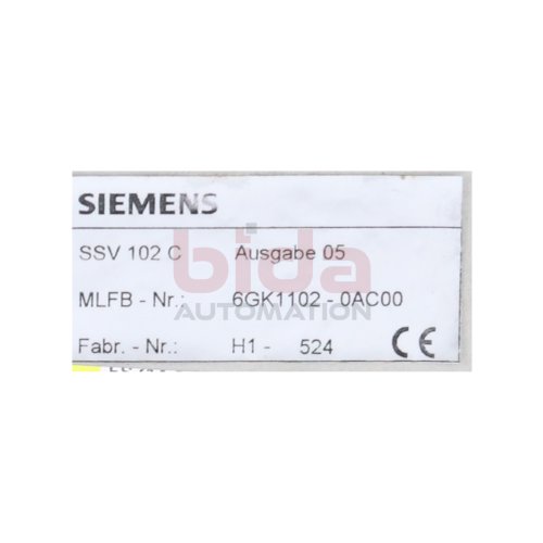 Siemens Sinec H1 SSV 102 Schnittstellenvervielfacher 6GK1102-0AC00 multiplexer