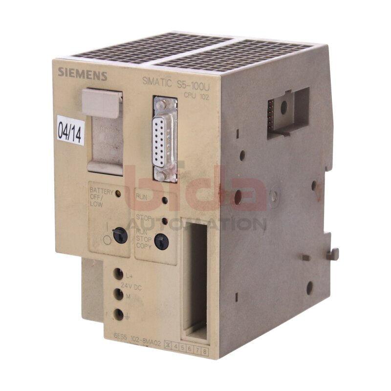 Siemens 6ES5 102-8MA02 / 6ES5102-8MA02 Simatic S5 CPU