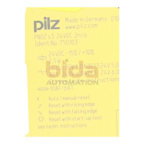 Pilz 750103 Sicherheitsrelais / Safety Relay 24VDC 2,5W
