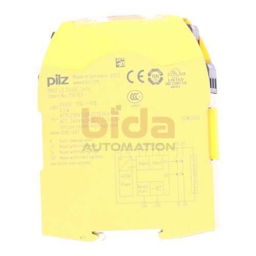 Pilz 750103 Sicherheitsrelais / Safety Relay 24VDC 2,5W