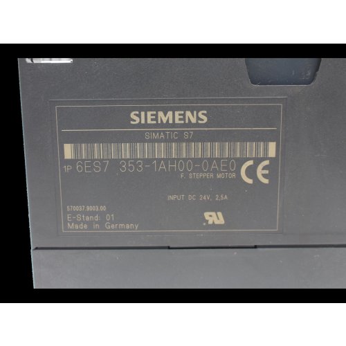 Siemens 6ES7 353-1AH00-0AE0 Simatic S7 Stepper Motor Schrittmotor E-Stand: 01