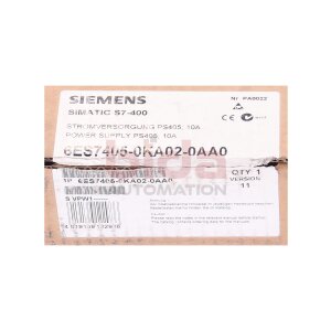 Siemens 6ES7405-0KA02-0AA0 / 6ES7 405-0KA02-0AA0 SIMATIC...