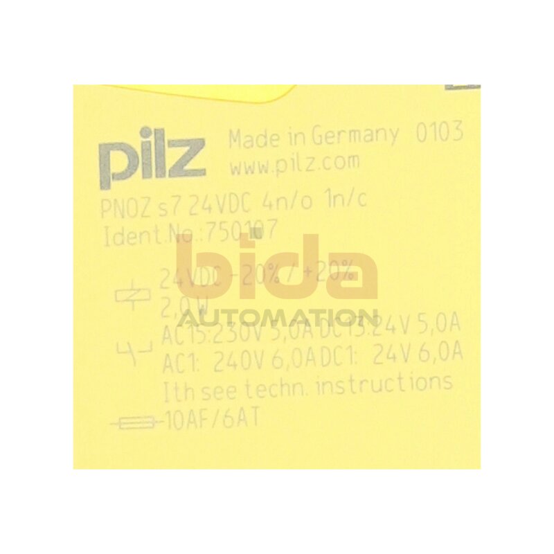 Pilz 750107 Sicherheitsrelais / Safety Relay 24VDC 2,0W