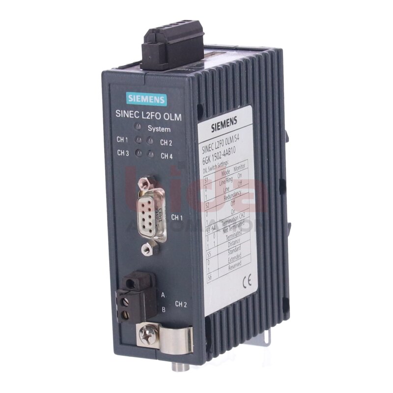 Siemens 6GK1502-4AB10 / 6GK1 502-4AB10 SIMATIC NET OLM/S4 (A2) F&Uuml;R PROFIBUS OPTICAL