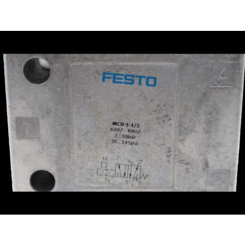 Festo MCH-5-1/2 Magnetventil Nr. 6997 Ventil solenoid valve