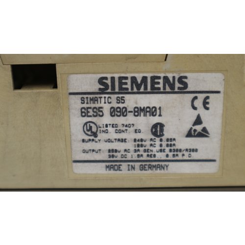 Siemens Simatic S5-90U 6ES5 090-8MA01 Kompaktger&auml;t compact unit