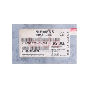 Siemens 6ES5951-7ND51 / 6ES5 951-7ND51 SIMATIC S5...