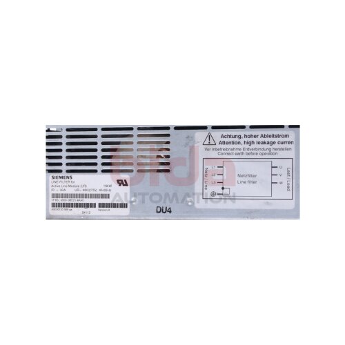 Siemens 6SL3000-0BE21-6AA0 / 6SL3 000-0BE21-6AA0 SINAMICS/SIMODRIVE 611 Netzfilter / Mains filter 16kW Active Line Module  380-480V / 50/60Hz