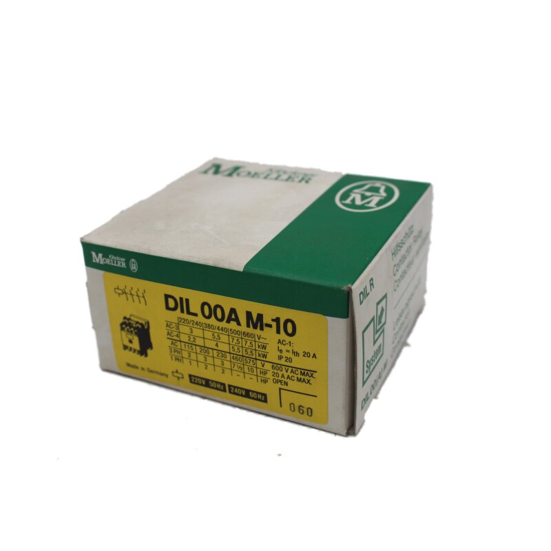 Kl&ouml;ckner Moeller DIL00AM-10 Leistungssch&uuml;tz Power Contactor