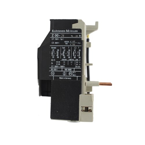 Kl&ouml;ckner Moeller Z00-24 Motorschutzrelais Motor Protection Relay
