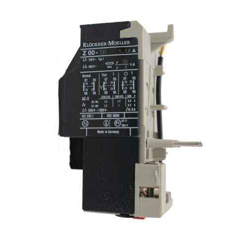 Kl&ouml;ckner Moeller Z00-1,6 Motorschutzrelais Motor Protection Relay