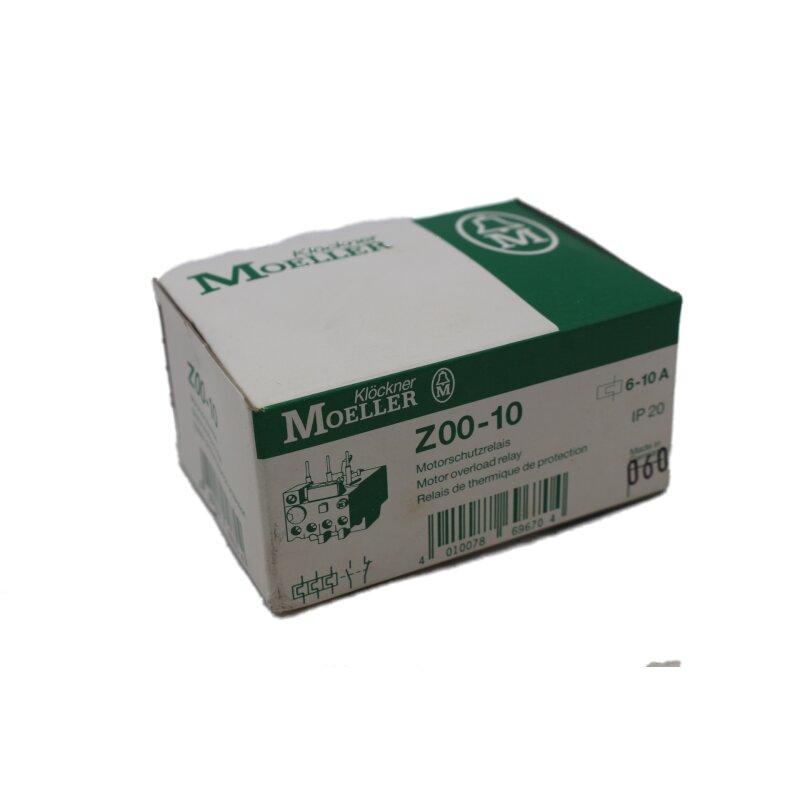 Kl&ouml;ckner Moeller Z00-10 Motorschutzrelais Motor Protection Relay