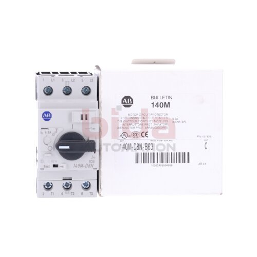 Allen Bradley 140M-D8N-B63 Motorschalter Leistungsschalter f&uuml;r Starter Motor Circuit Protector